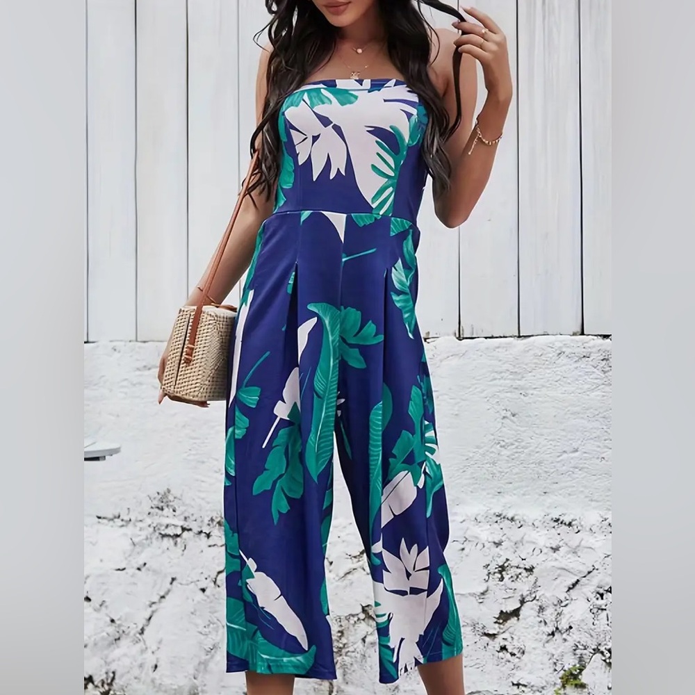 Rainforest Leafy Paradise Women’s Casual Jumpsuit